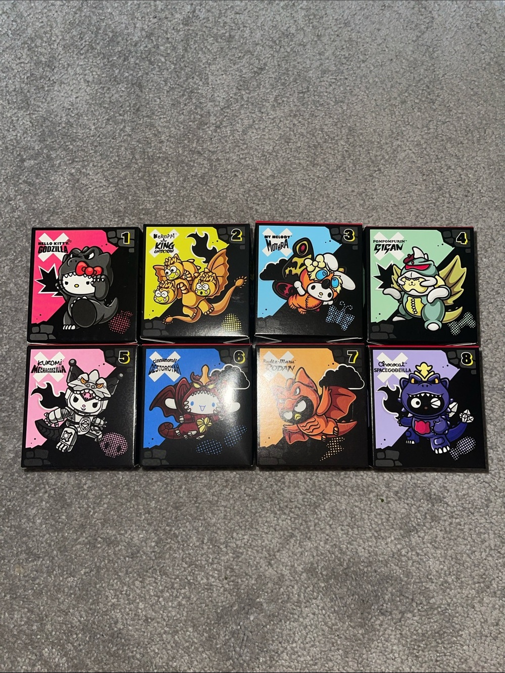 Hello Kitty and Friends x Godzilla McDonald’s happy meal toys (8 count)